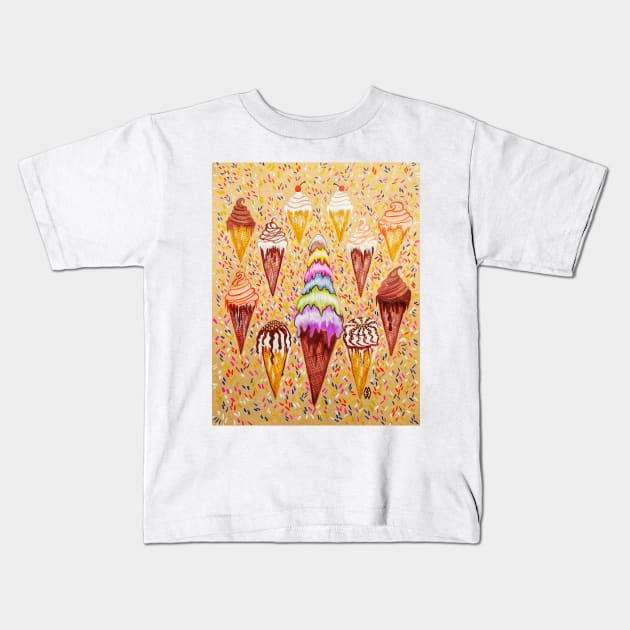 Ice Cream Party Kids T-Shirt by Matt Starr Fine Art